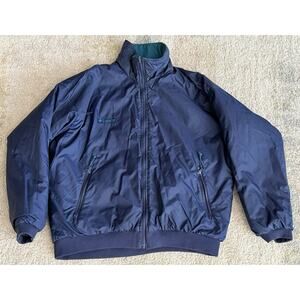 Vintage Columbia Outdoor Jacket Women’s XL 90s Puffer Reversible Green And Blue